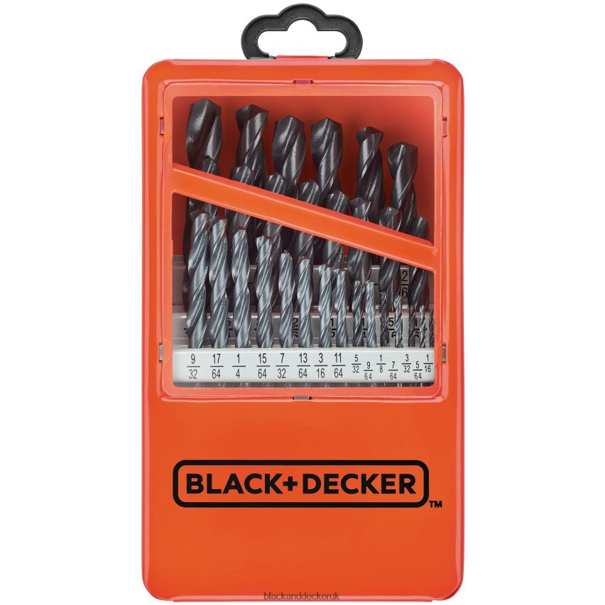 BLACK DECKER FP0H59429 Piece Metal Index Drill Bit Set Tools