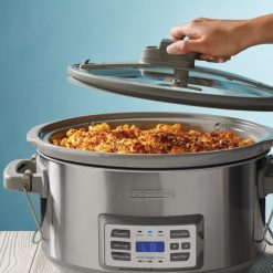 BLACK+DECKER FP0H3397-Quart Digital Slow Cooker With Temperature Probe Precision Sous-Vide Kitchen