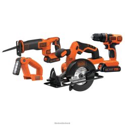 BLACK+DECKER FP0H54420V MAX Power Tool Combo Kit 4-Tool Cordless Power Tool Set with 2 Batteries and Charger Tools
