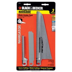 BLACK+DECKER FP0H668Replacement Blade Set For Electric Hand Saw Navigator Models 3-Piece Tools